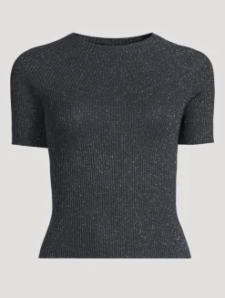 Rib-Knit T-Shirt