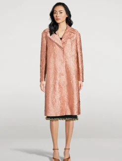 Ricca Crinkled Satin Coat