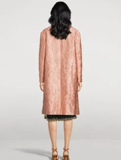 Ricca Crinkled Satin Coat