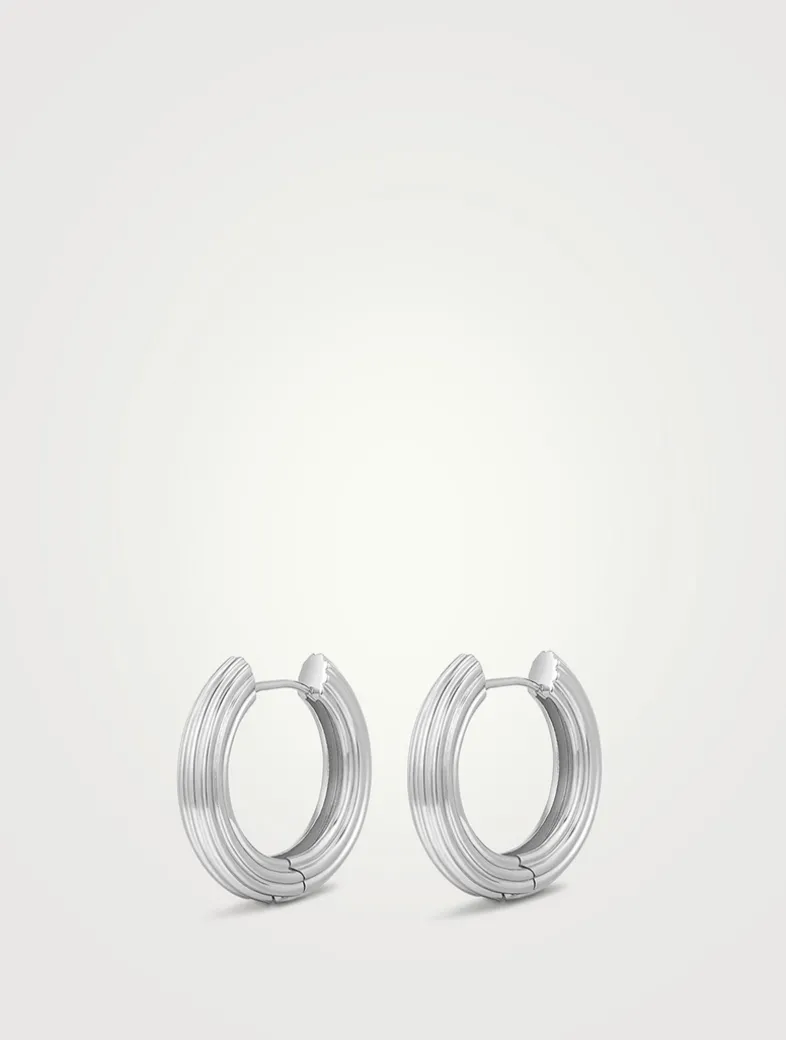 Ridged Amalfi Hoop Earrings