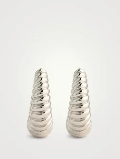 Ridged Marbella Hoop Earrings