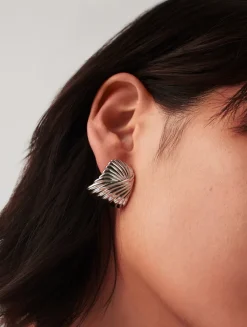 Ripple Oversized Stud Earrings