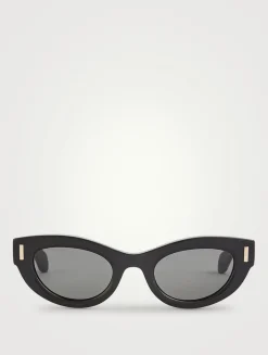 Rivet Cat Eye Sunglasses