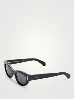 Rivet Cat Eye Sunglasses