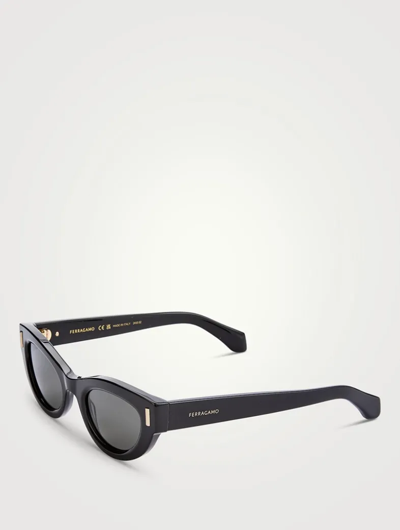 Rivet Cat Eye Sunglasses
