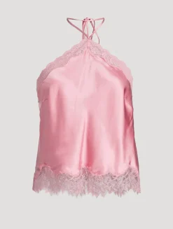 Rivier Silk-Blend Halter Top