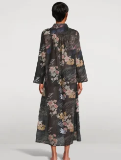 Robe De Nuit Caftan In Love Print