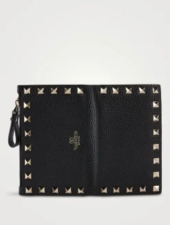 Rockstud Leather Bifold Wallet