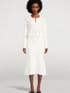 Rogan Ruffled Cardigan