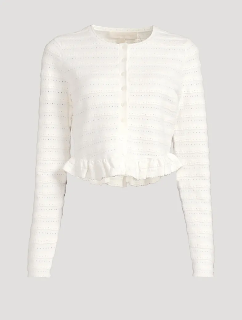 Rogan Ruffled Cardigan