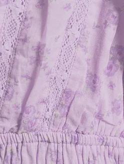 Rosamina Cotton Mini Dress In Floral Print