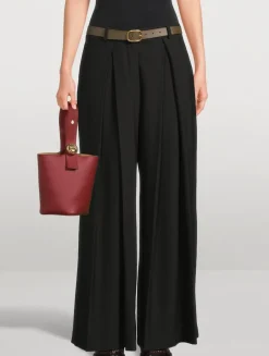 Rounded Soft Buckle Leather Belt