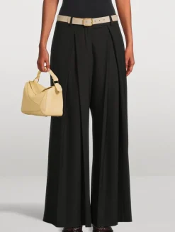 Rounded Soft Buckle Leather Belt