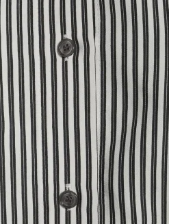 Roux Poplin Shirt In Stripe Print