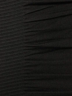 Ruched Jersey Maxi Skirt