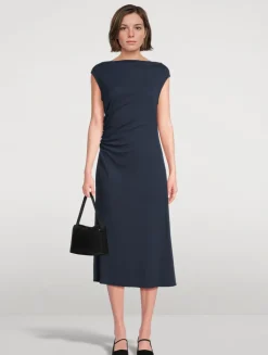 Ruched Midi Dress