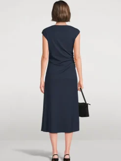 Ruched Midi Dress