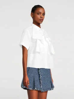 Ruffled Poplin Shirt
