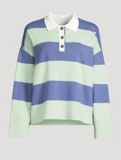 Rugby Shirt In Stripe Print