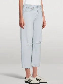 90s Cropped Straight Jeans