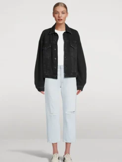 90s Cropped Straight Jeans