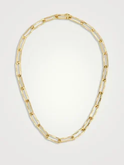 S Link To Love 18K Gold Necklace