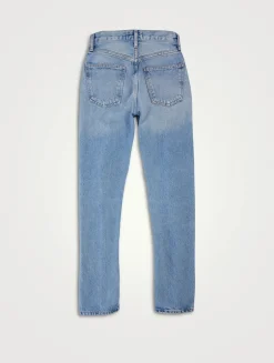 90s Pinch Waist Straight Jeans