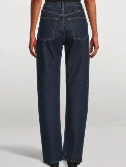 90s Pinch Waist Straight Jeans