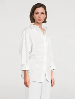 Sabine Cinched Poplin Shirt