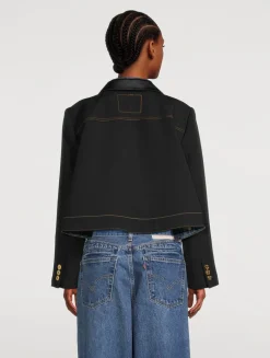 sacai x Levi's® Denim And Matelassé Twill Jacket
