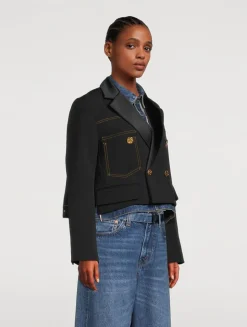 sacai x Levi's® Denim And Matelassé Twill Jacket