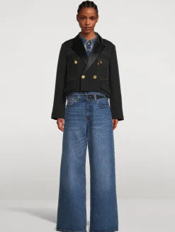 sacai x Levi's® Denim And Matelassé Twill Jacket