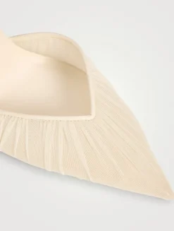 Saeda Tulle Pumps With Crystal Ankle Strap