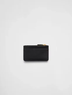 Saffiano And Smooth Leather Card Holder