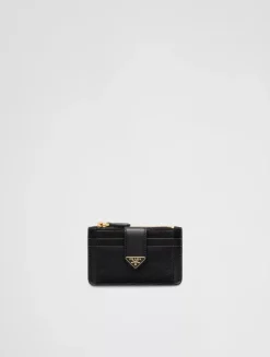 Saffiano And Smooth Leather Card Holder