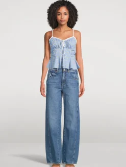 Sammi Ruched Cami In Floral Print