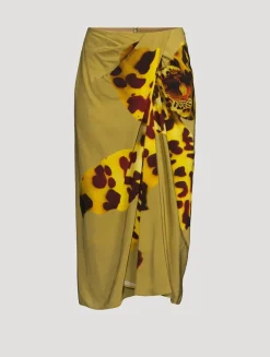 Sampa Midi Skirt In Orchid Print