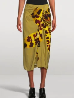 Sampa Midi Skirt In Orchid Print