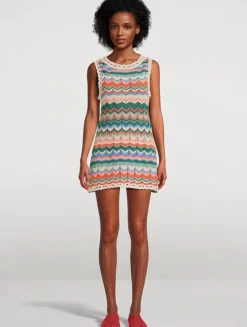Sandy Mae Crochet Mini Dress