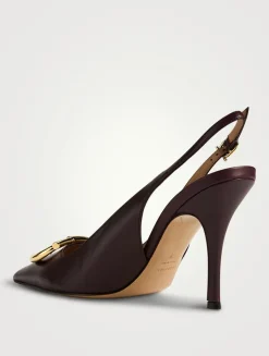 Sara Leather Slingback Pumps