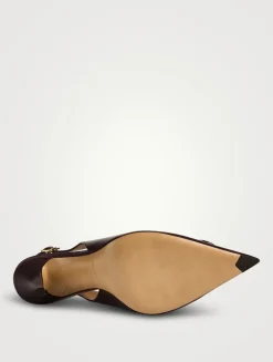 Sara Leather Slingback Pumps
