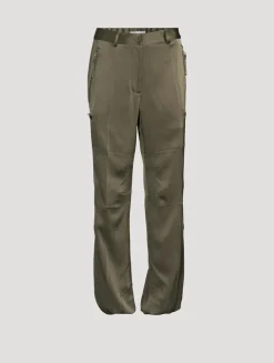 Satin Crêpe Flight Trousers