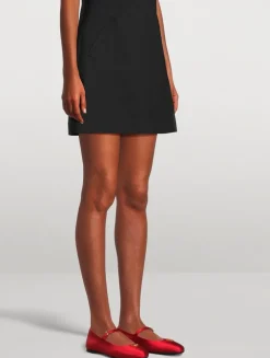 Satin Mary Jane Ballet Flats