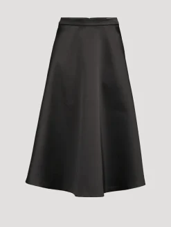 Satin Midi Skirt
