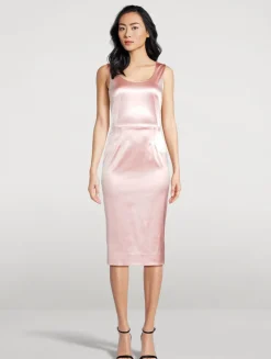 Satin Sheath Dress