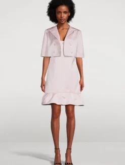 Satin Short-Sleeve Bolero