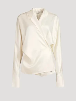 Satin Wrap Shirt
