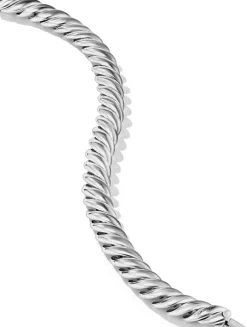 Sculpted Cable Bracelet In Sterling Silver, 8.5mm