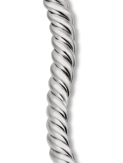 Sculpted Cable Double Wrap Bracelet In Sterling Silver, 8.5mm
