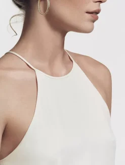 Sculpted Cable Hoop Earrings In 18k Yellow Gold